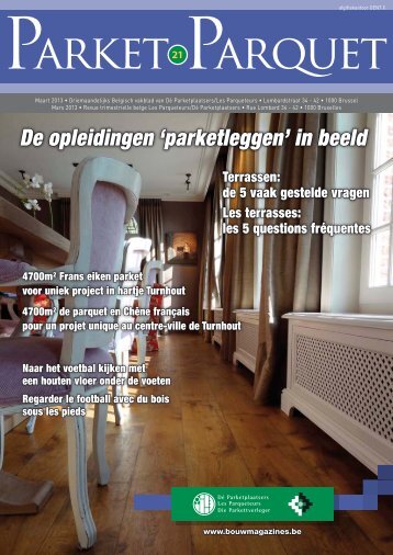 De opleidingen 'parketleggen' in beeld - Magazines Construction