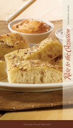 Ris e to the Occasion - Gordon Food Service