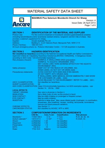 absolute msds - Ancare