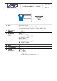 KARTA KATALOGOWA PRODUKTU Uszczelnienie tÅoczyska TS-03 ...