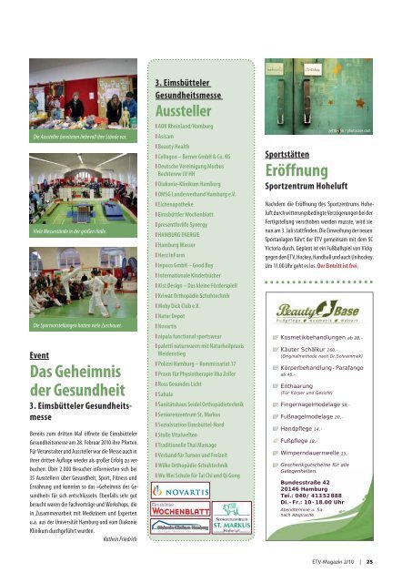 ETVMAGAZIN - Eimsbütteler Turnverband