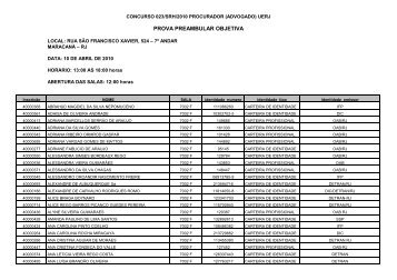 PROVA PREAMBULAR OBJETIVA - Cepeduerj.org.br