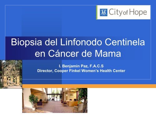 Biopsia del Linfonodo Centinela en CÃ¡ncer de Mama