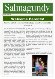 Welcome Parents! - Miss Porter's School