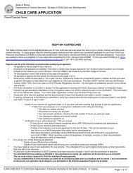 Child Care Application - Illinois Action for Children