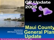 John Summers - County of Maui Long Range Planning - Heco.com