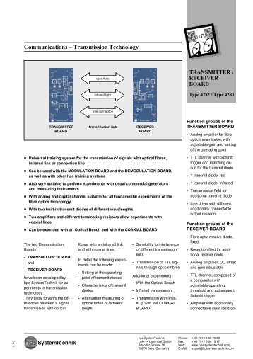 Communications – Transmission Technology