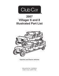 2007 Villager 6 and 8 Illustrated Part List - Bennett Golf Cars