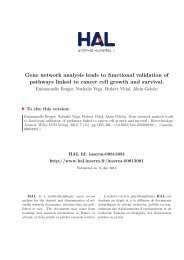 Gene network analysis leads to functional validation of pathways ...