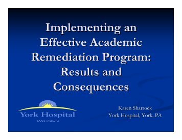 Implementing an Effective Academic Remediation Program: Results ...