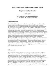 AE-9/AP-9 Trapped Radiation and Plasma Models ... - SET - NASA