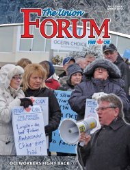 The Union Forum Winter 2012 - FFAW