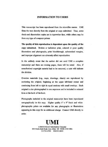 UMI - The University of Arizona Campus Repository
