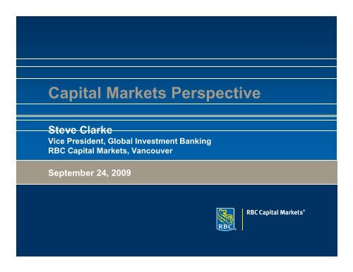 RBC Royal Bank - Steven Clarke - Life Sciences