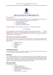 Predavanje - 2 Realizacija projekta