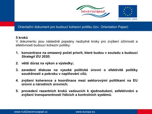 Evropa 2020 - RegionÃ¡lnÃ­ rada regionu soudrÅ¾nosti SeverozÃ¡pad