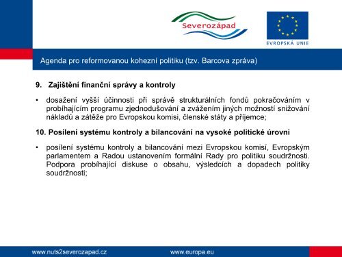 Evropa 2020 - RegionÃ¡lnÃ­ rada regionu soudrÅ¾nosti SeverozÃ¡pad