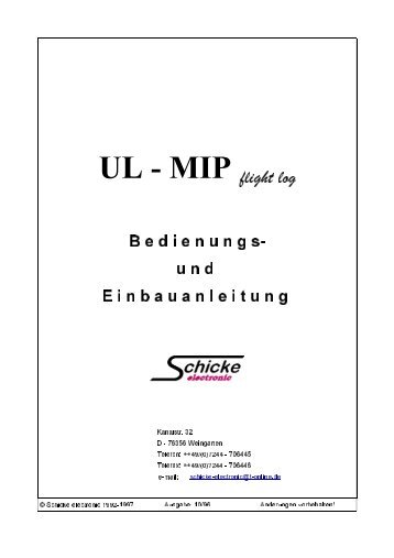 UL-MIP Flight Log