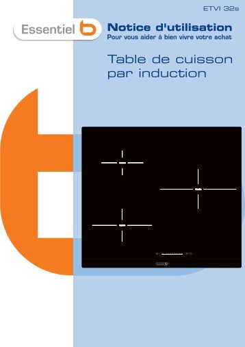 Notice table induction Ess b ETVI 32s V.3.1 EL - Boulanger