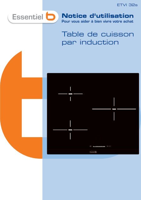 Notice table induction Ess b ETVI 32s V.3.1 EL - Boulanger