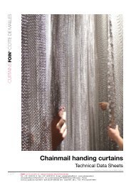 Chainmail handing curtains - FOINÂ® COTTE DE MAILLES