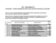 CET - 2005 RESULTS - Sikkim