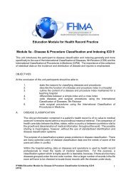 Module 5a: Disease & Procedure Classification and ... - ifhima