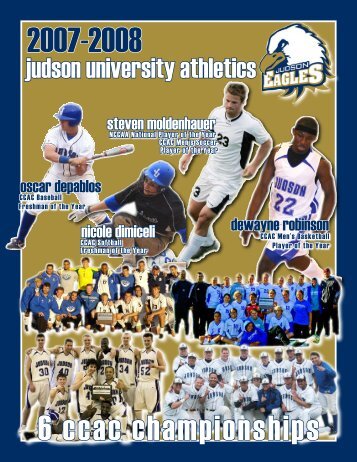 What A Year For Judson : 6 CCAC Championships