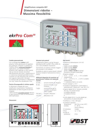 ekrPro Com50 - BST International GmbH