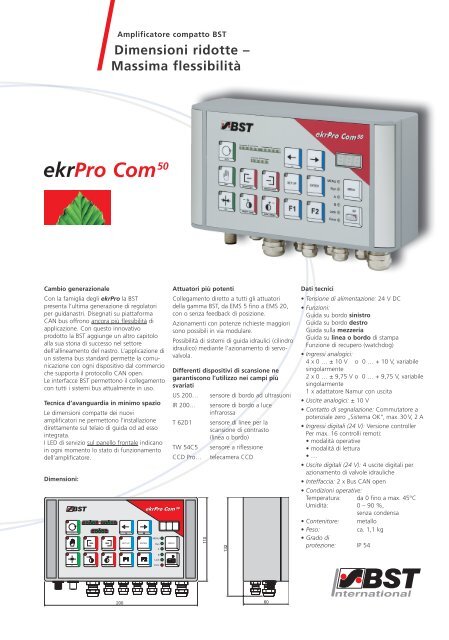 ekrPro Com50 - BST International GmbH