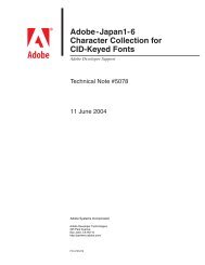 Adobe-Japan1-6 Character Collection for CID ... - Adobe Partners