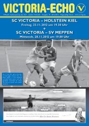 SC ViCtoria –– HolStein Kiel SC ViCtoria - SC Victoria Hamburg