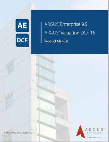 AE 9.5 and DCF 16 Product User Manual.pdf - ARGUS Software