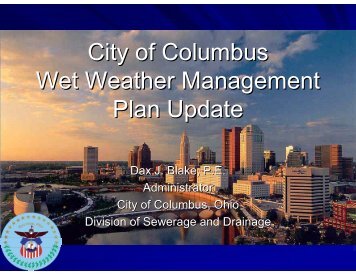 City of Columbus Wet Weather Management Plan Update