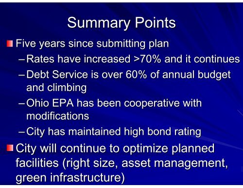 City of Columbus Wet Weather Management Plan Update