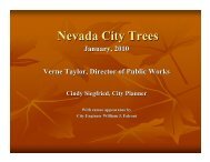Nevada City Trees - City of Nevada City