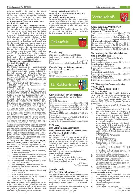 Ausgabe Nr. 11 vom 13.03.2013 - Verbandsgemeindeverwaltung ...