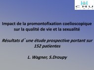 Impact de la chirurgie du prolapsus sur la sexualitÃ© fÃ©minine - FF3S