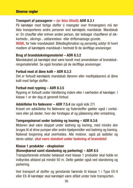 Farligt Gods Guide 2013 - BAR transport og engros