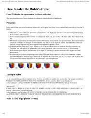 How to solve the Rubik's Cube - Wikibooks, collection of open ...