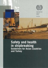 Safety and health in shipbreaking - International Labour Organization