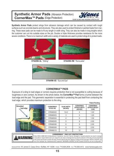 twin-path® slings in action - Hanes Supply, Inc