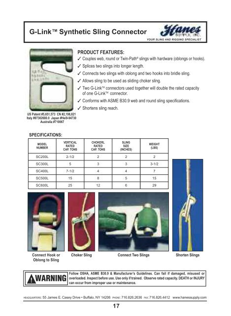 twin-path® slings in action - Hanes Supply, Inc