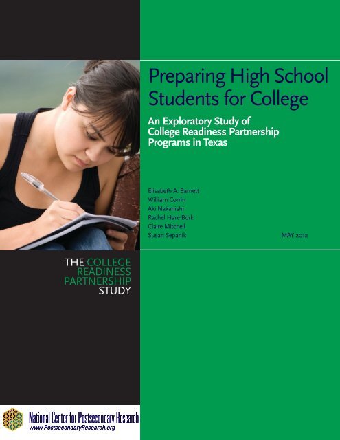 Preparing High School Students for College - ERIC - U.S. ...