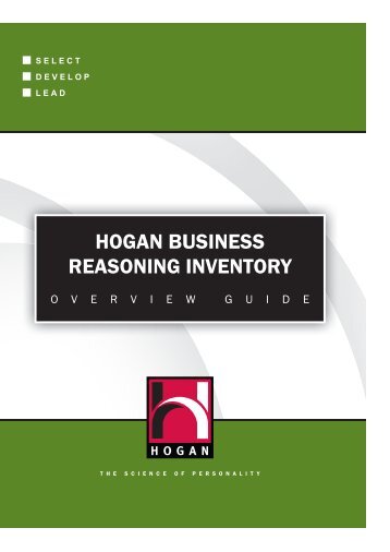hogan business reasoning inventory - Peter Berry Consultancy