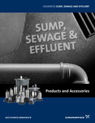 Sump, Sewage, Effluent Brochure - Boston Heating Supply