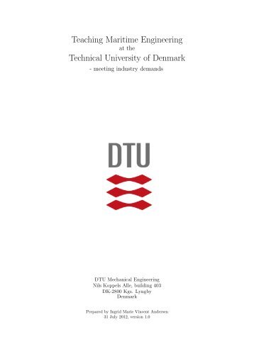 Rapport - Den Danske Maritime Fond
