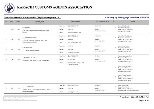 PDF - Karachi Customs Agents Association