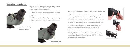 Viper Digital Camera Adapter manual - Vortex Birding