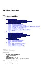 le syllabus synthÃ©tique du semestre 9 - option taee - Enseeiht